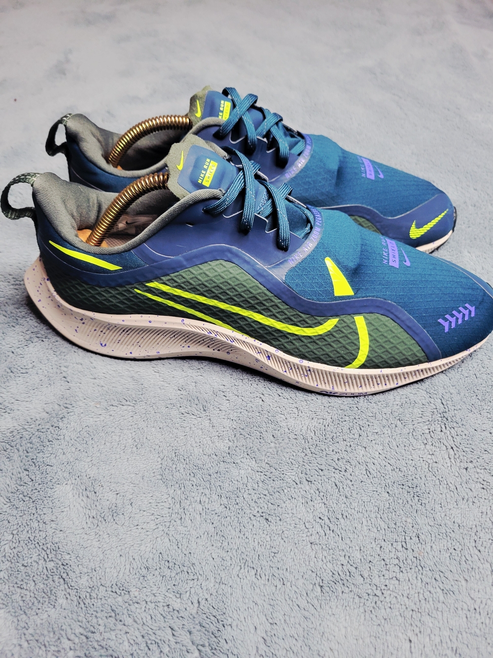 Nike Air Zoom Pegasus 37 Shield Men’s Size 10 Midnight Turquoise CQ7935-300